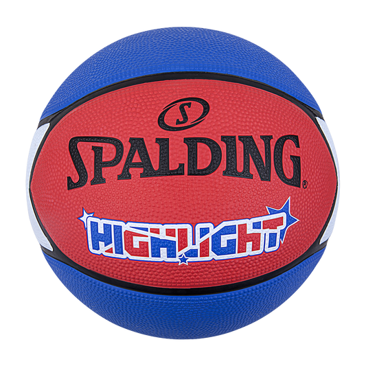Balón de basketball Spalding Highlight Series Blu Red White N° 7