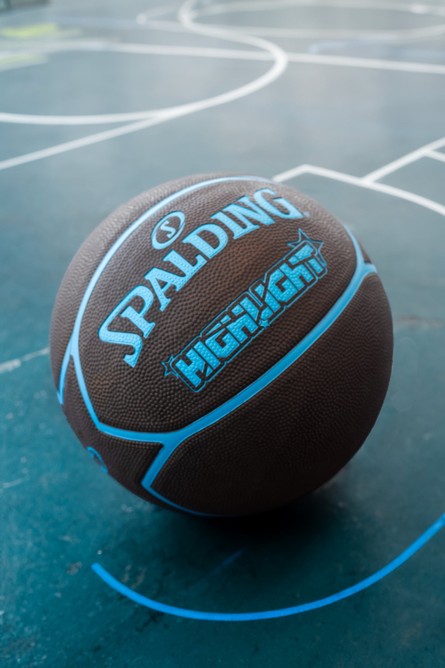 Balón de basketball Spalding Highlight Series Black Blue N° 7