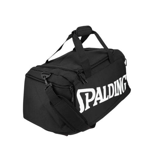 Bolso Deportivo Spalding Black Grande Logo Blanco