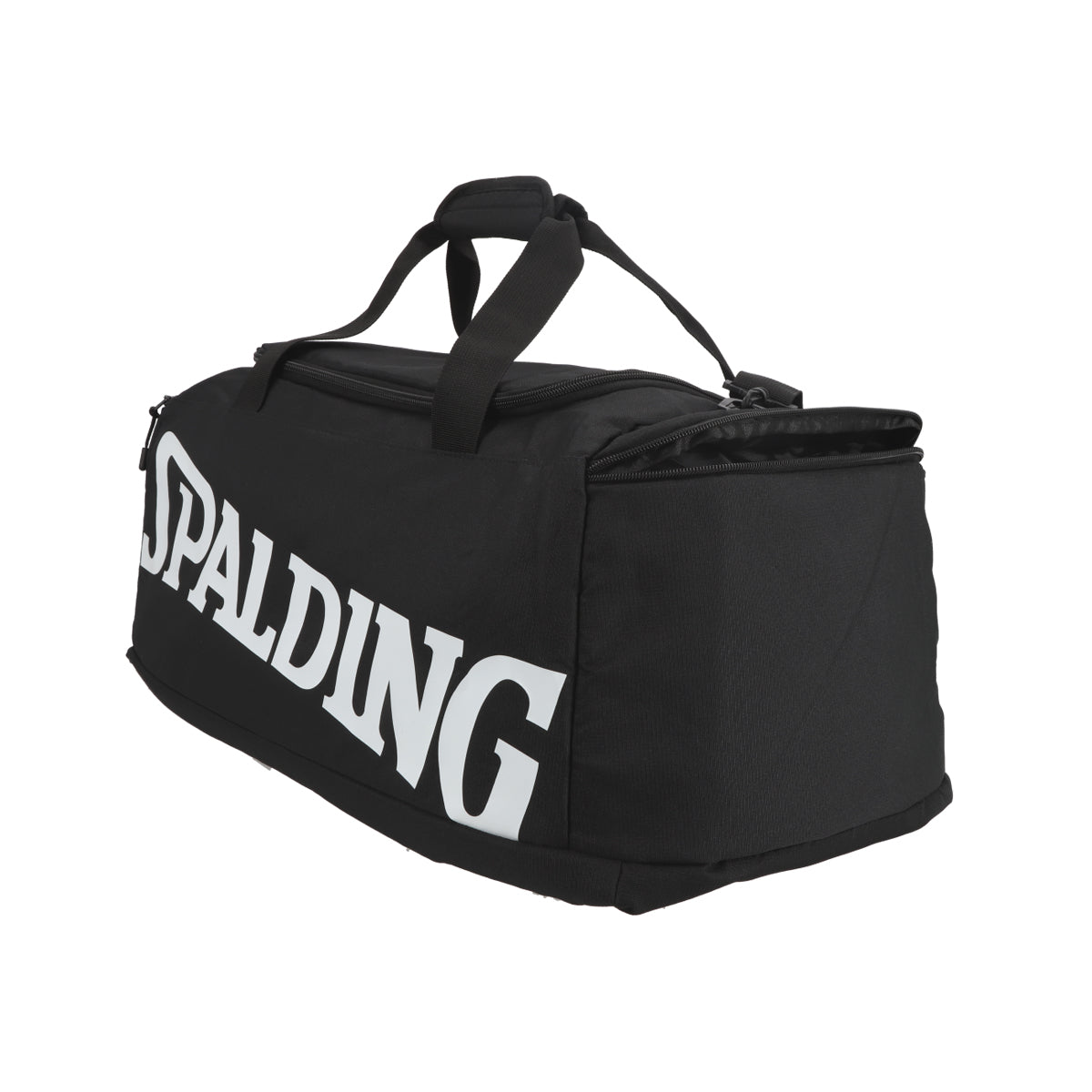 Bolso Deportivo Spalding Black Grande Logo Blanco