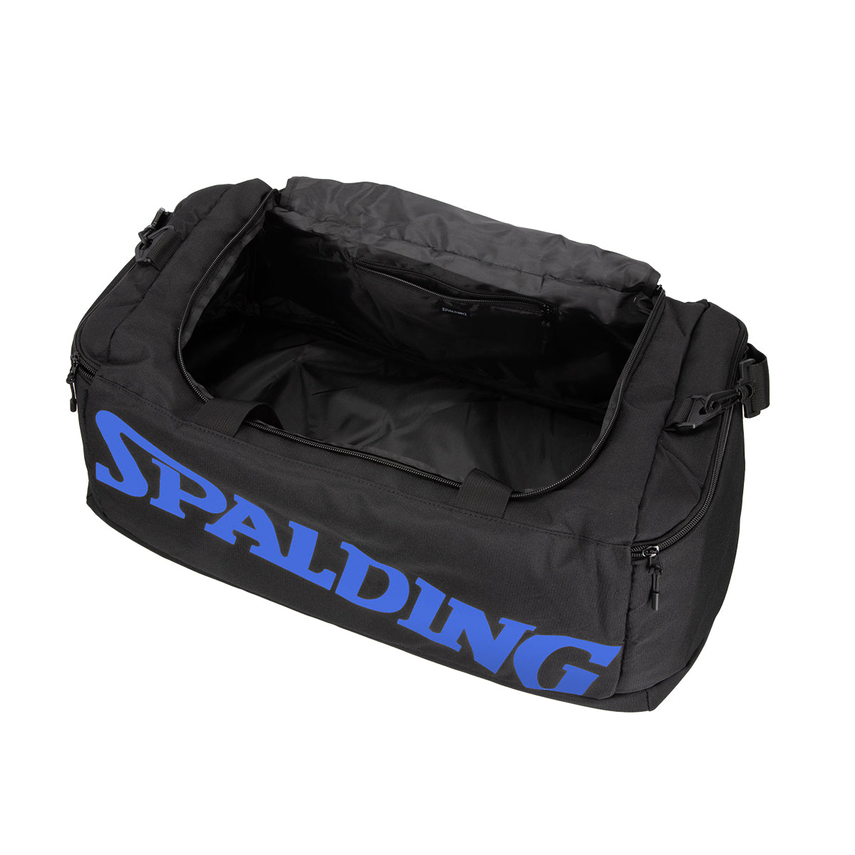 Bolso Deportivo Spalding Black Grande Logo Azul