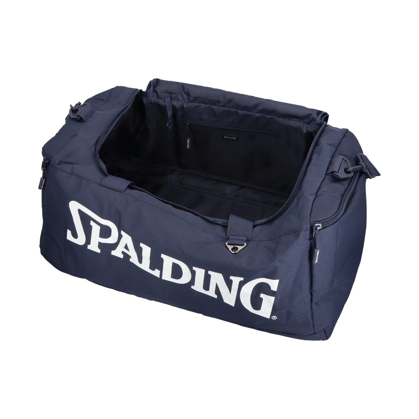 Bolso Deportivo Spalding Navy Grande Logo Blanco