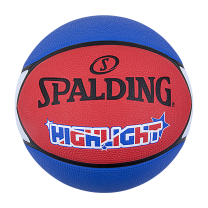 Balón de basketball Spalding Highlight Series Blu Red White N° 7