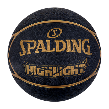 Balón de basketball Spalding Highlight Series Black Gold N° 7