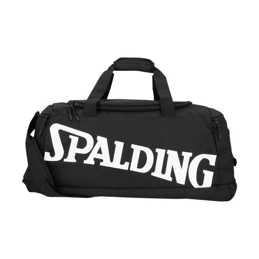 Bolso Deportivo Spalding Black Grande Logo Blanco