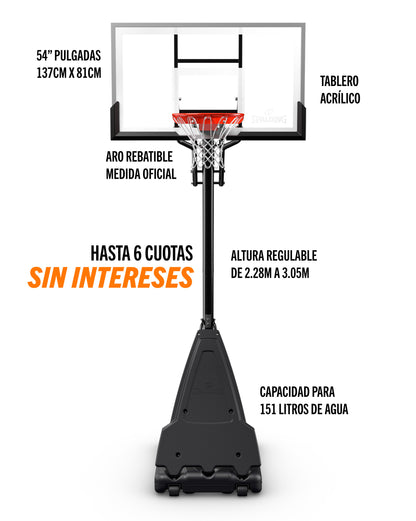 Tablero de Basketball Platinum Series 54"